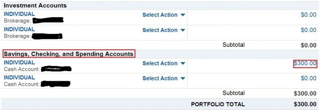 withdrawal from savings account