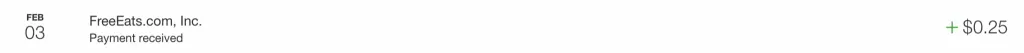 freeeats review payment proof