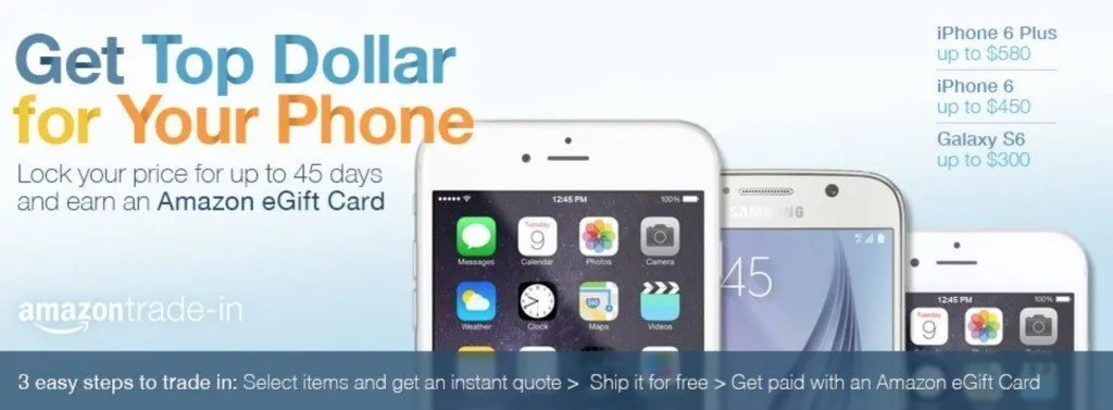 Amazon smartphone trade in program