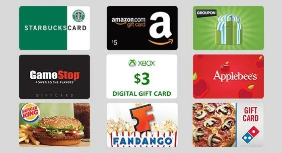 bing rewards gift cards