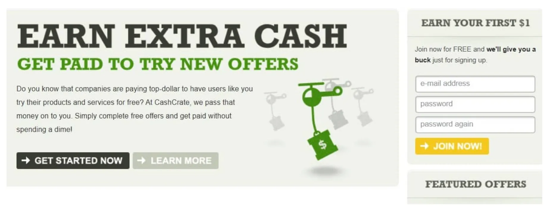 cashcrate homepage