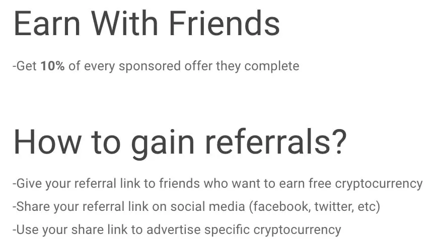 earncrypto review refer a friend