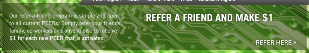 gomez peer zone refer a friend program