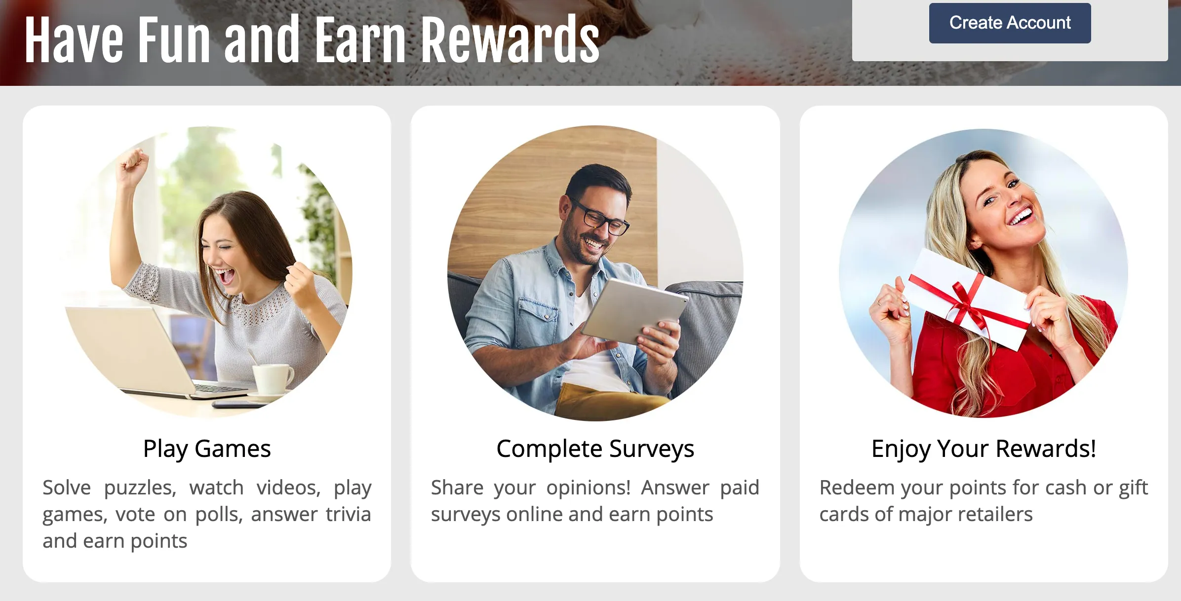 have fun and earn rewards with rewardia