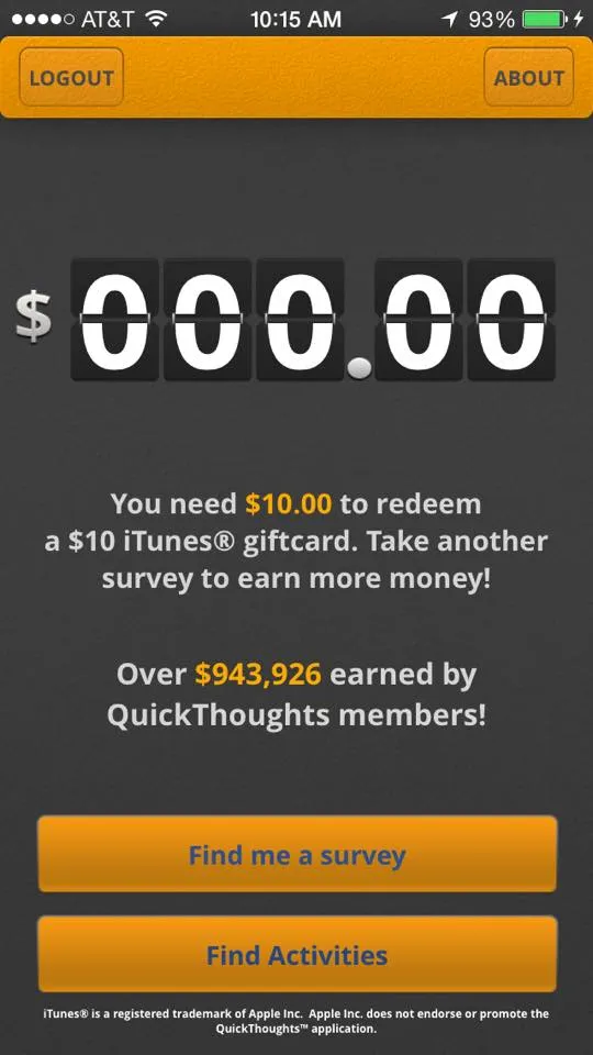 Quickthoughts cash