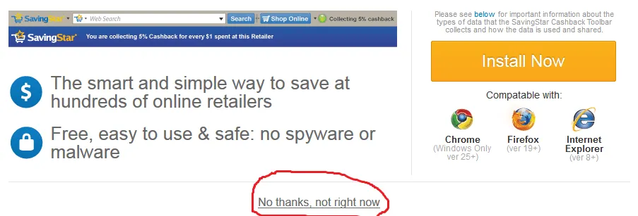 finishing savingstar registration