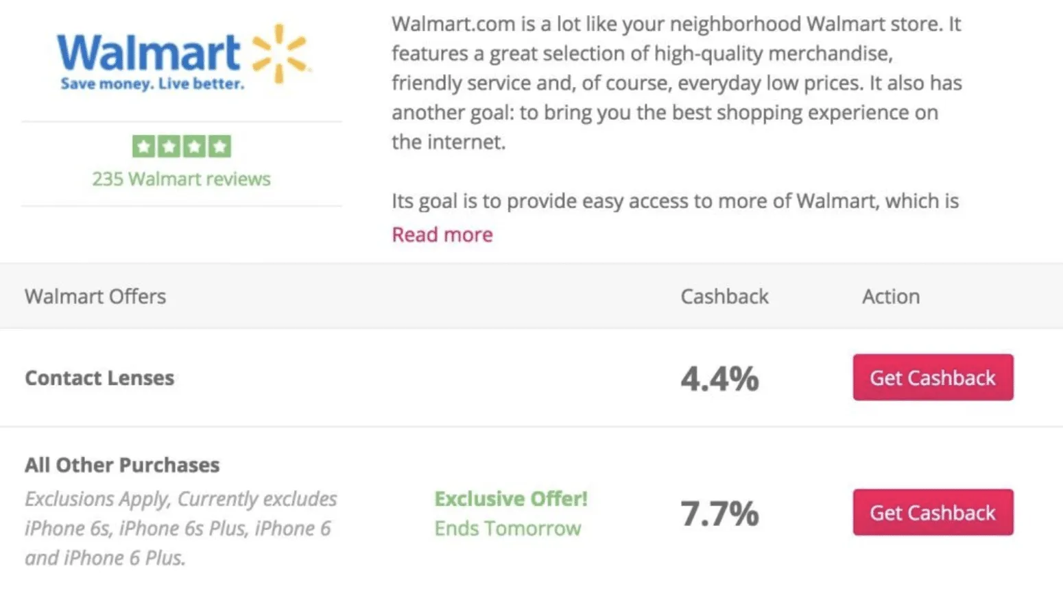 walmart memorial day special at topcashback