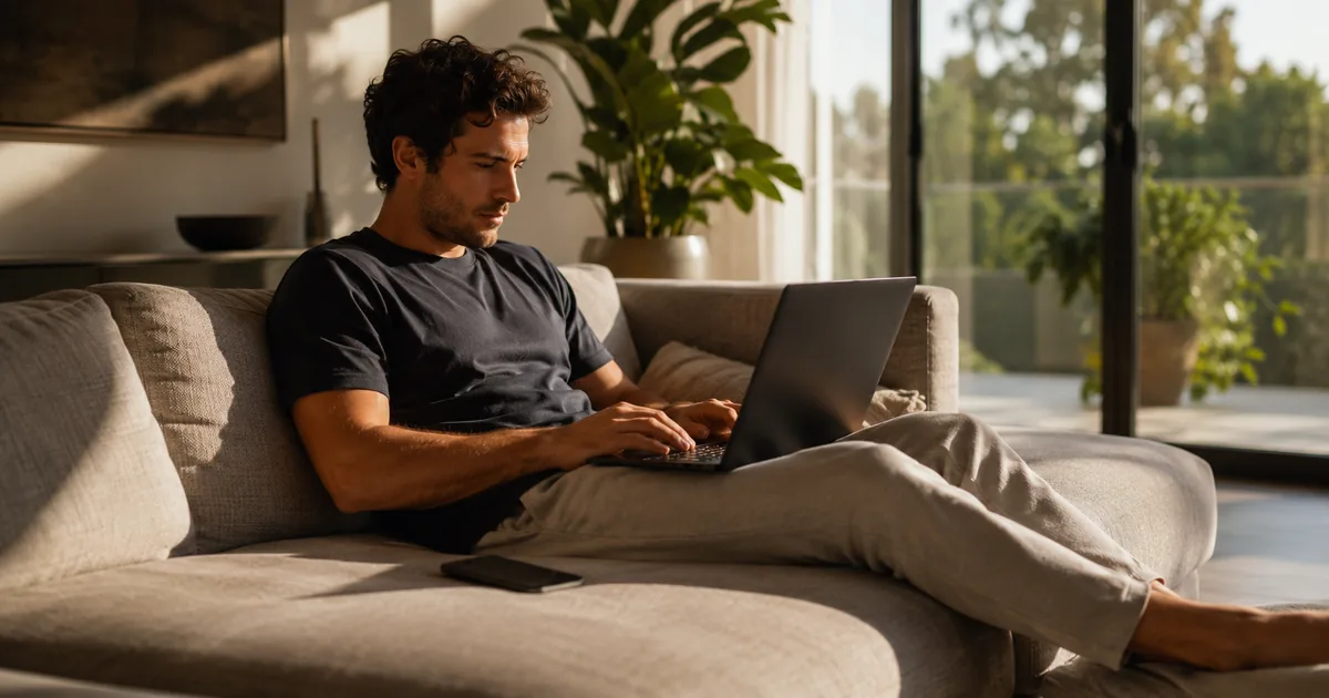 Earning passive income while relaxing at home