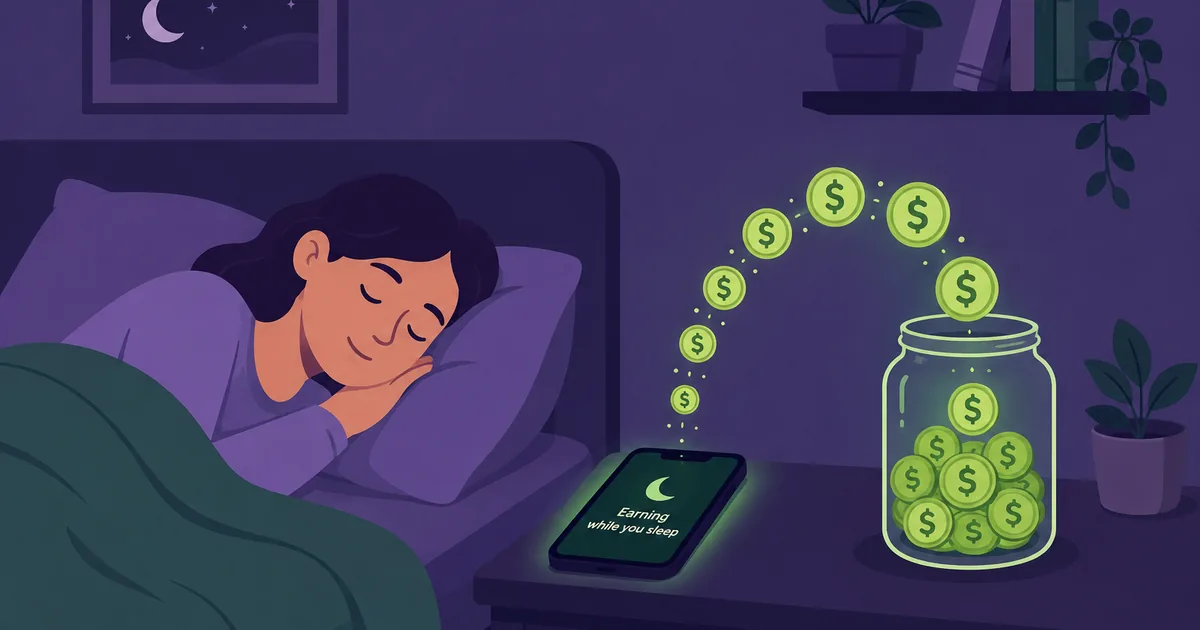 Earning passive income while sleeping through phone apps
