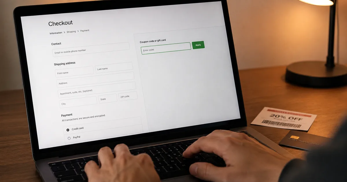 Stacking online discounts at checkout for maximum savings
