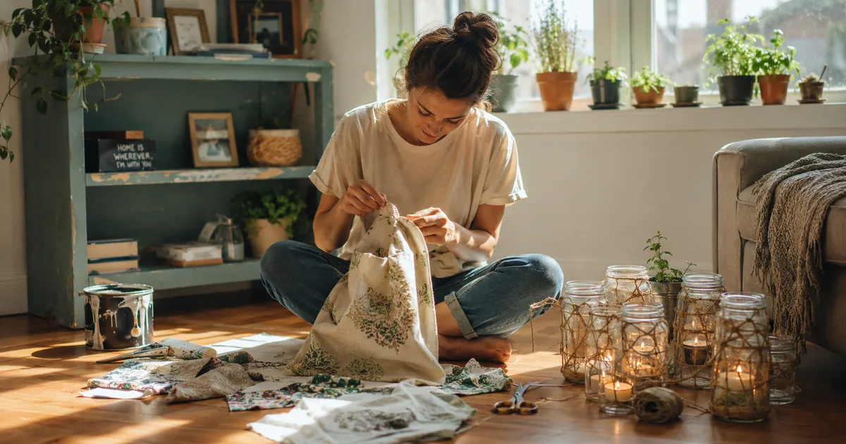 Frugal living through creative upcycling and DIY projects