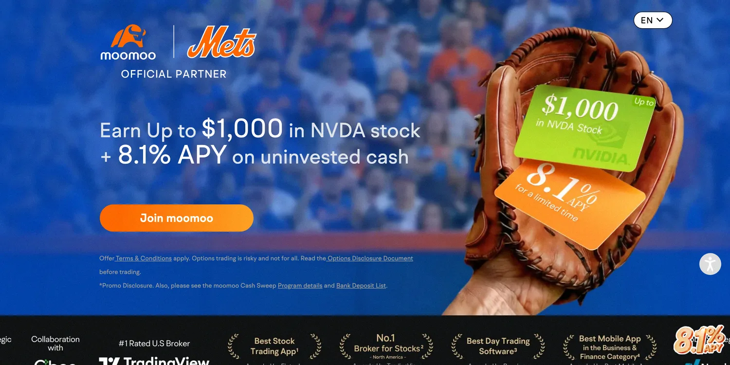 Moomoo brokerage sign-up bonus paying up to $1,000 in free NVDA stock